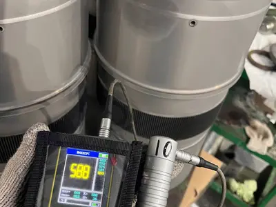 Замер твёрдости после ионного азотирования с нагрузкой 10 кгс